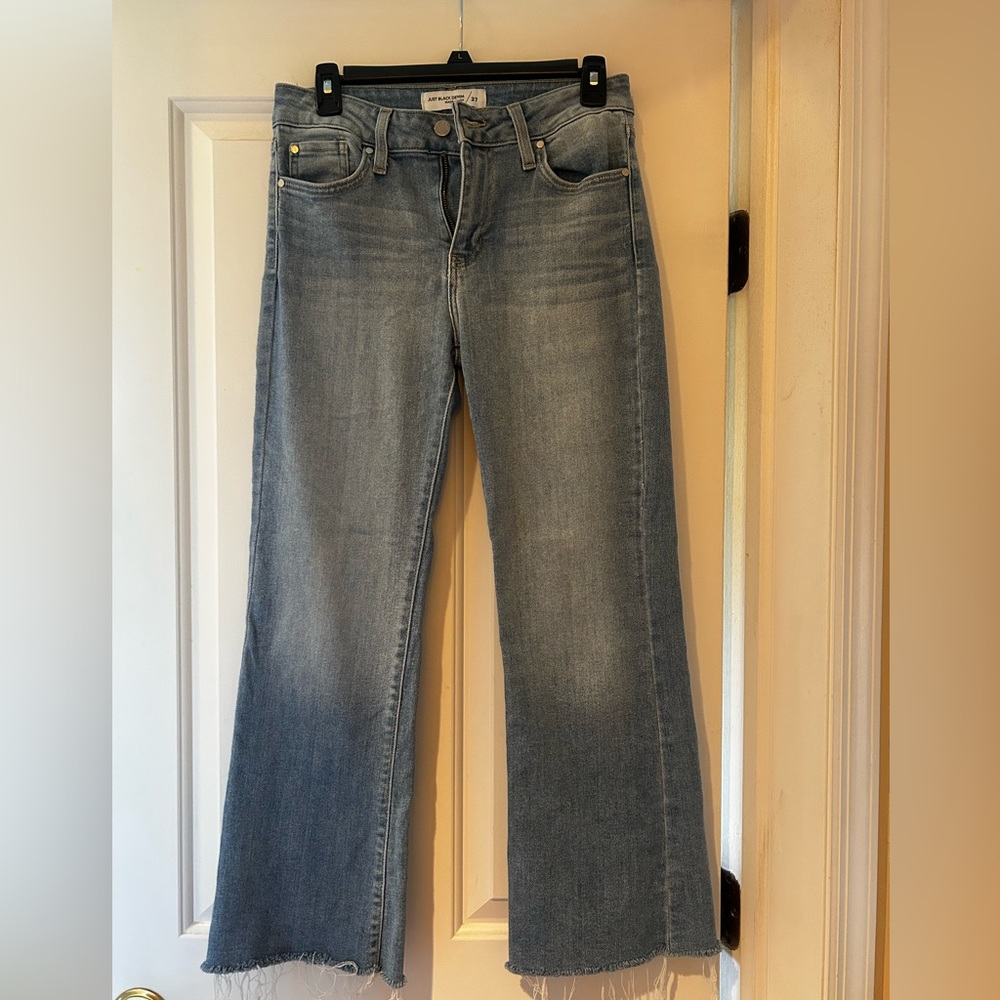 Just black denim distressed light wash jeans
